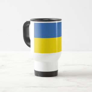 Caneca Térmica Bandeira da Ucrânia, Ucraniano Слава Україні Slava