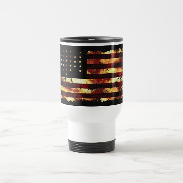 Caneca Térmica Bandeira da União, Guerra Civil, Estrelas e Strips (Centro)