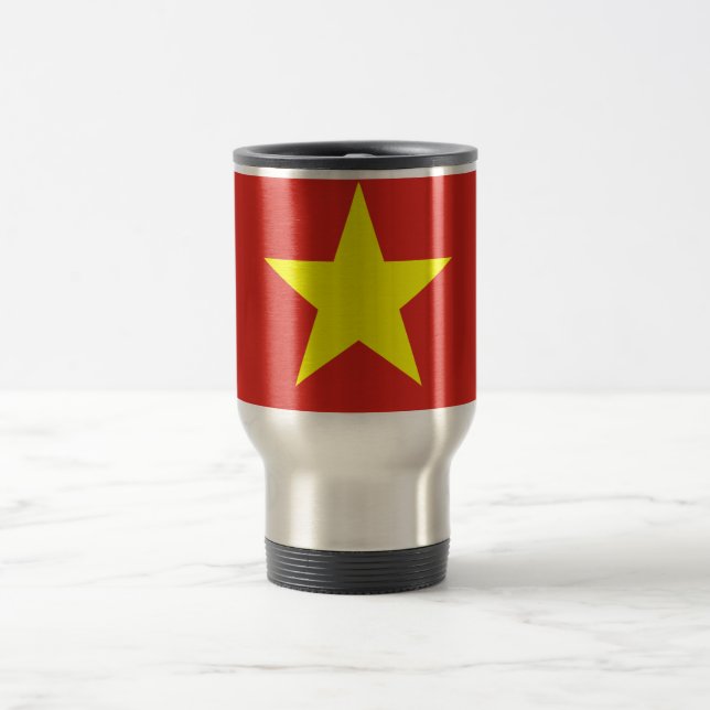 Caneca Térmica Bandeira da Viagem do Vietname/caneca Viagem ao tr (Centro)