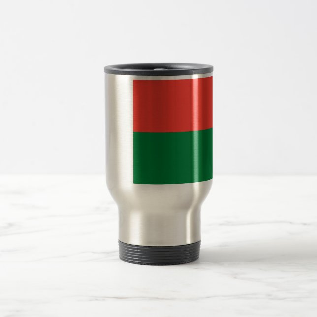 Caneca Térmica Bandeira da Viagem/Viagem ao trabalho de Madagásca (Centro)