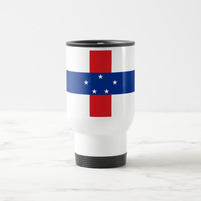 Caneca Térmica Bandeira das Antilhas Neerlandesas (Centro)