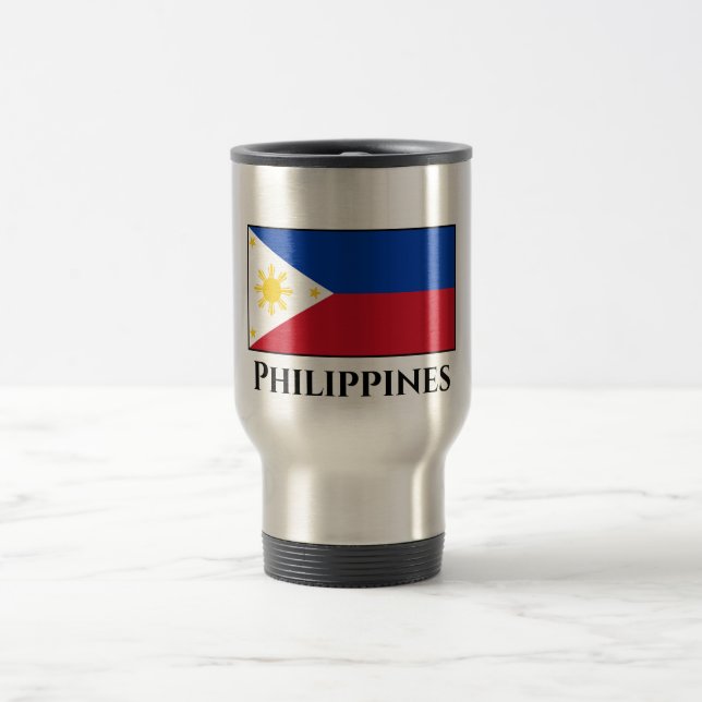 Caneca Térmica Bandeira das Filipinas (Centro)