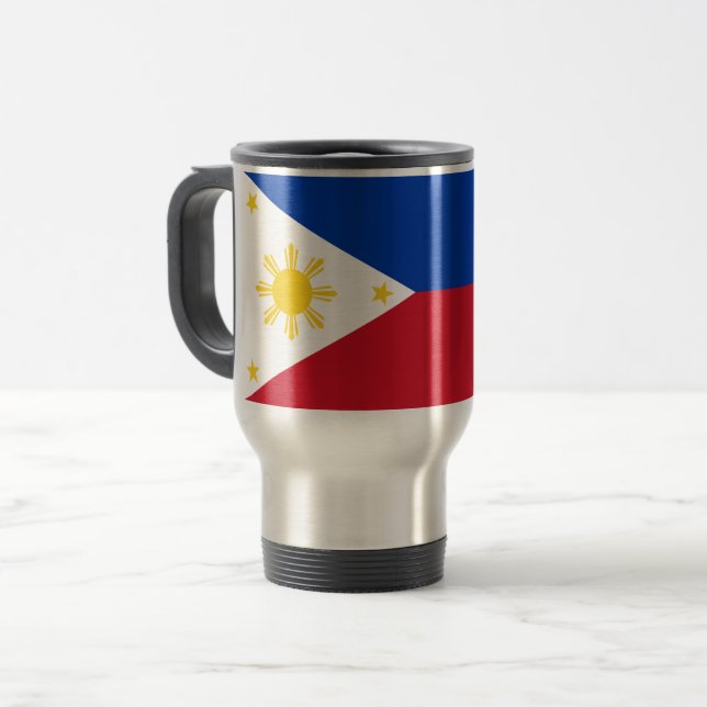 Caneca Térmica Bandeira das Filipinas (Frente Esquerda)