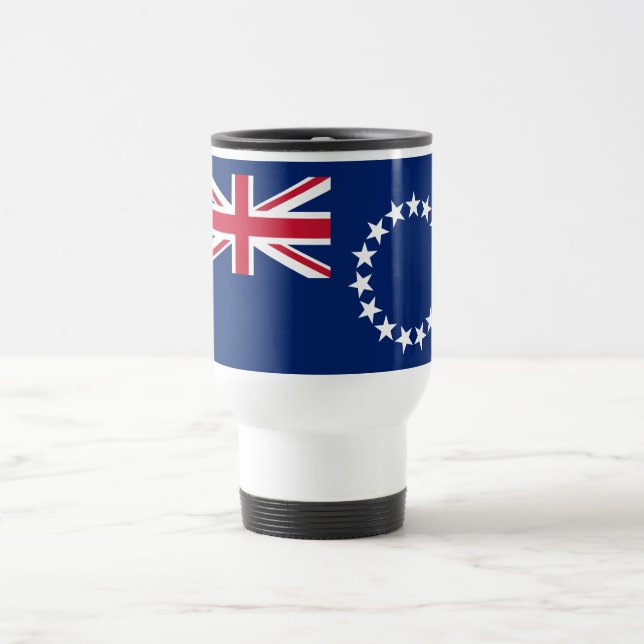 Caneca Térmica Bandeira das Ilhas Cook (Centro)