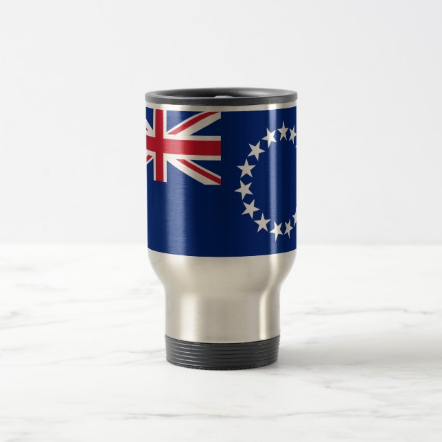 Caneca Térmica Bandeira das Ilhas Cook Viagem/Viagem ao trabalho (Centro)
