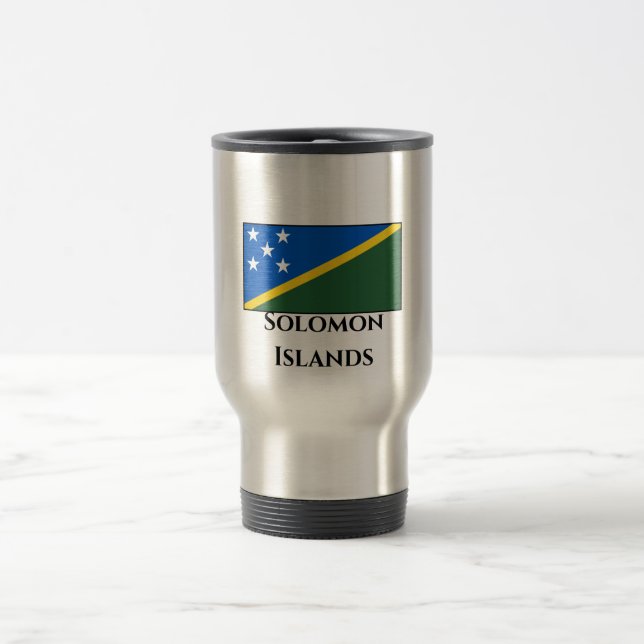 Caneca Térmica Bandeira das Ilhas Salomão (Centro)