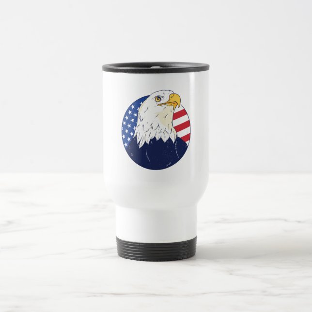 Caneca Térmica Bandeira de Águia Americana (Centro)