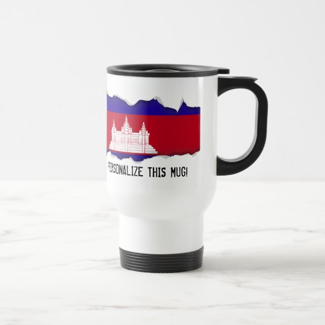 Caneca Térmica Bandeira de Cambodia (Direita)