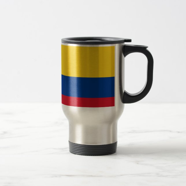 Caneca Térmica Bandeira de Colômbia - bandera de Colômbia (Direita)