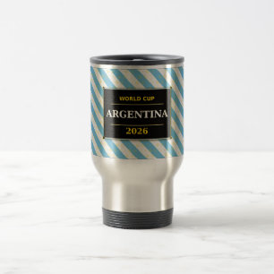 Caneca Térmica Bandeira de cores de listras diagonais para fãs de