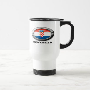 Caneca Térmica Bandeira de Croatia na armação de aço