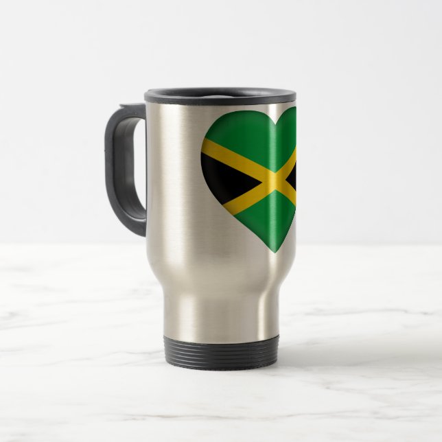 Caneca Térmica Bandeira de Jamaica (Frente Esquerda)