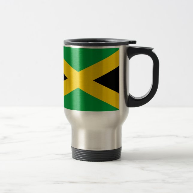 Caneca Térmica Bandeira de Jamaica - bandeira jamaicana (Direita)