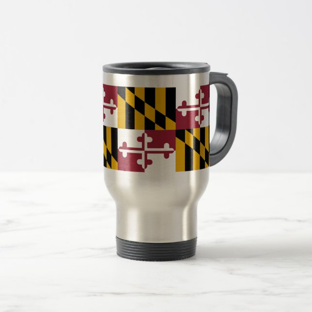Caneca Térmica bandeira de Maryland (Frente Esquerda)
