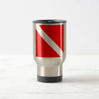 Caneca Térmica Bandeira de Mergulho Mergulhador Mergulhador Abaix
