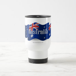 Caneca Térmica Bandeira de ondulação de Austrália
