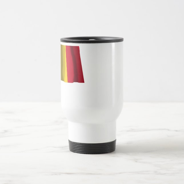 Caneca Térmica Bandeira de ondulação de Romania (Centro)