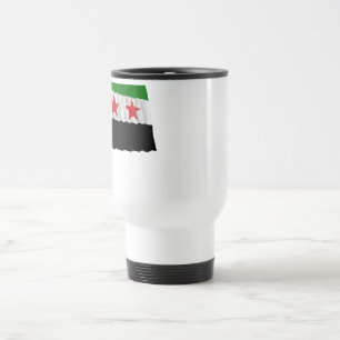 Caneca Térmica Bandeira de ondulação de Syria (1932-1958 e