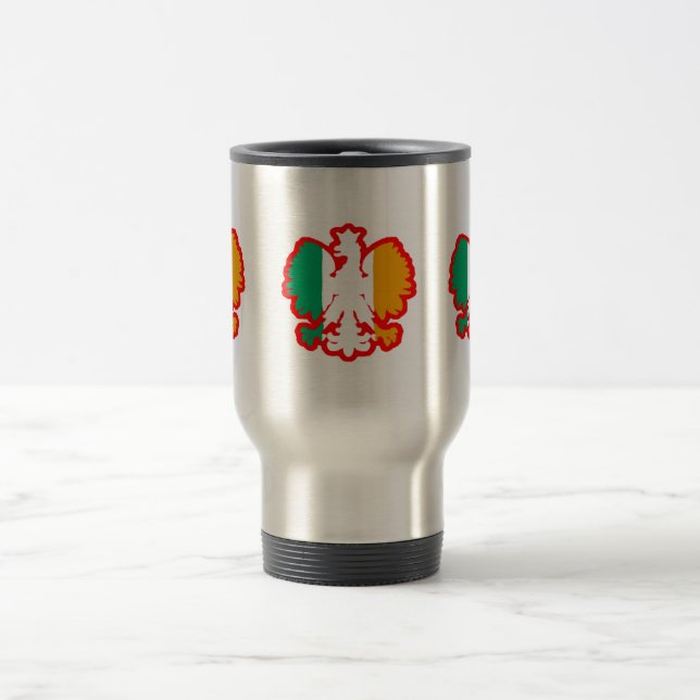 CANECA TÉRMICA BANDEIRA DE POLISH/IRISH (Centro)
