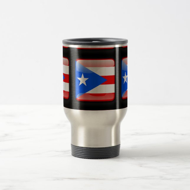 Caneca Térmica Bandeira de Porto Rico (Centro)