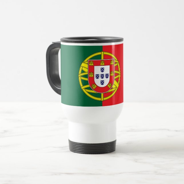 Caneca Térmica Bandeira de Portugal (Frente Esquerda)