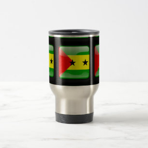 Caneca Térmica Bandeira de São Tomé e Príncipe