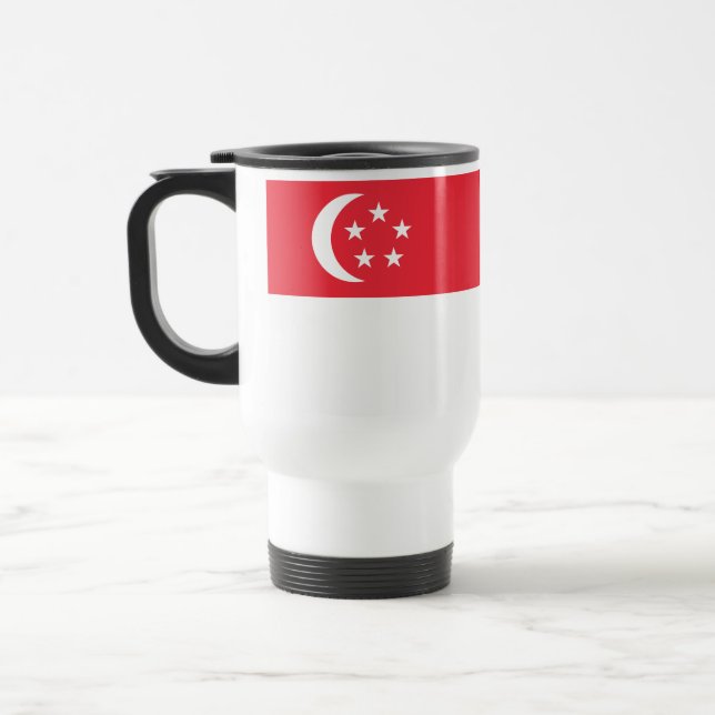 Caneca Térmica Bandeira de Singapura (Esquerda)