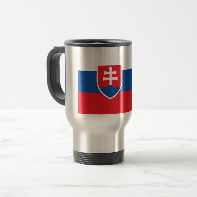 Caneca Térmica Bandeira de Slovakia (Frente Esquerda)