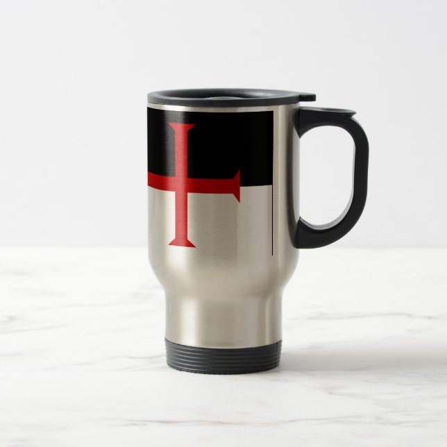 Caneca Térmica Bandeira de Templar dos cavaleiros (Direita)