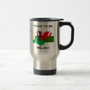Caneca Térmica BANDEIRA DE WALES, Dragão Vermelho