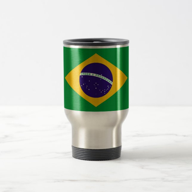 Caneca Térmica Bandeira do Brasil (Centro)