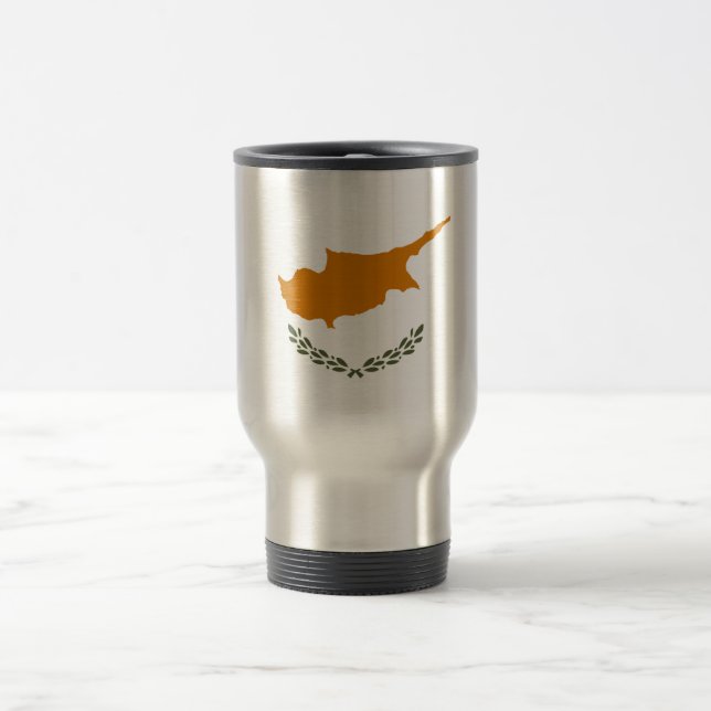 Caneca Térmica Bandeira do Chipre (Centro)