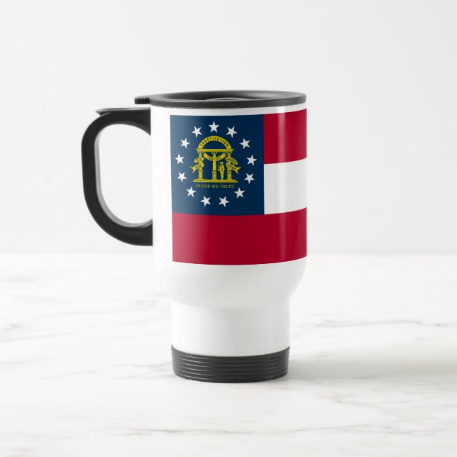Caneca Térmica Bandeira do Estado da Geórgia (Esquerda)