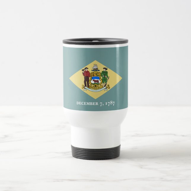 Caneca Térmica Bandeira do Estado de Delaware (Centro)