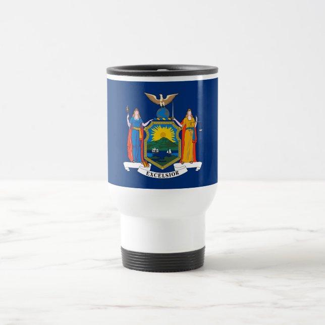 Caneca Térmica Bandeira do Estado de Nova York (Centro)