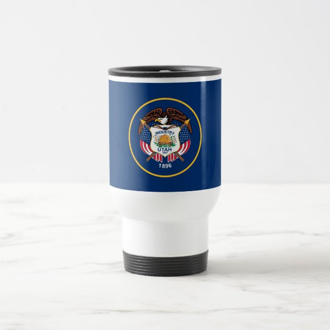 Caneca Térmica Bandeira do Estado de Utah (Centro)