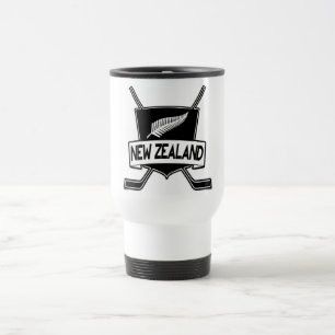 Caneca Térmica Bandeira do hóquei em gelo de Nova Zelândia