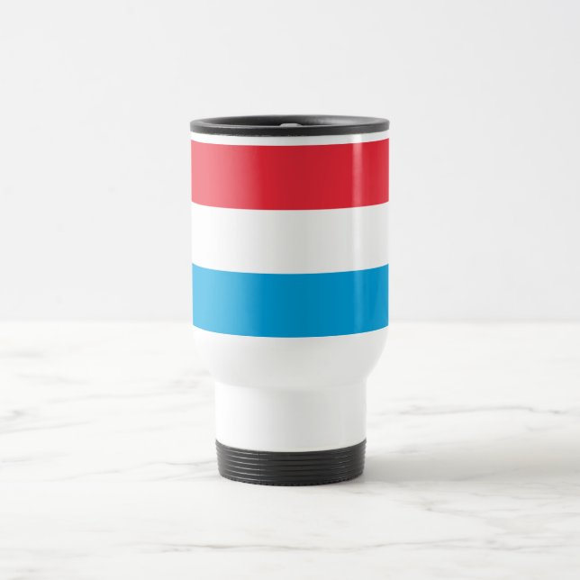 Caneca Térmica Bandeira do Luxemburgo (Centro)