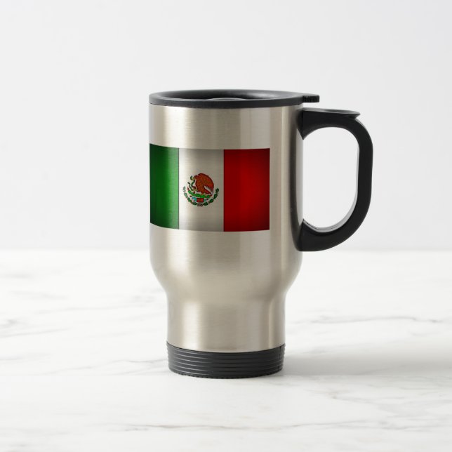 Caneca Térmica Bandeira do México Estilizada (Direita)