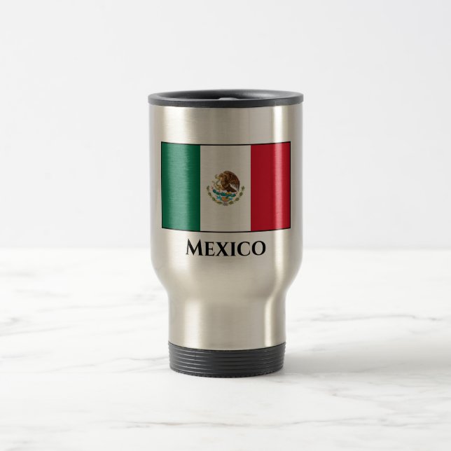 Caneca Térmica Bandeira do México (México) (Centro)