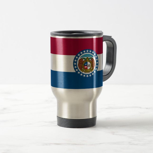 Caneca Térmica bandeira do Missouri (Frente Esquerda)
