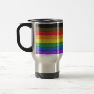 Caneca Térmica Bandeira do orgulho gay inclusivo de SlipperyJoe t