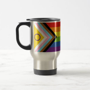Caneca Térmica Bandeira do orgulho intersexo SlipperyJoe's fundo 