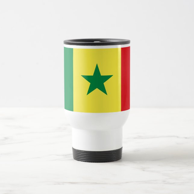 Caneca Térmica Bandeira do Senegal (Centro)