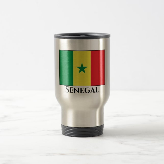 Caneca Térmica Bandeira do Senegal (Senegal) (Centro)