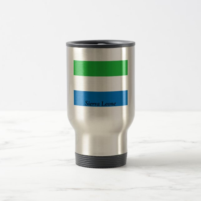 Caneca Térmica Bandeira do Sierra Leone (Centro)