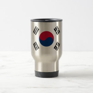 Caneca Térmica Bandeira do viagem de Coreia do Sul/caneca da