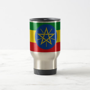 Caneca Térmica Bandeira do viagem de Etiópia/caneca da viagem ao