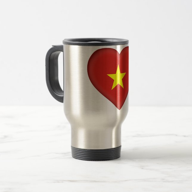 Caneca Térmica bandeira do Vietname (Frente Esquerda)