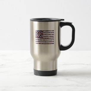 Caneca Térmica Bandeira dos EUA com 15 Estrelas